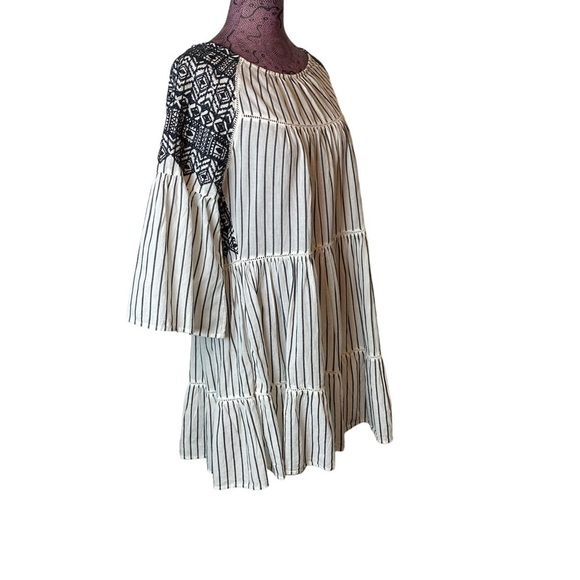 Free People Sz S Tunic Mini Striped Lola Dress - Picture 4 of 7
